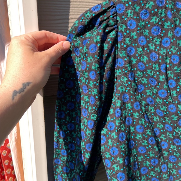 Anna Sui X Batsheva Cornflower Victorian Blouse Size 8 - Picture 7 of 11